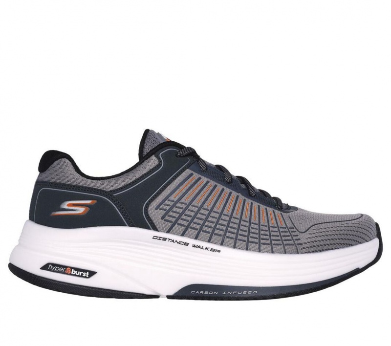 Grey Skechers Go Walk Distance Walker - Full Circuit Men\'s Sneakers | TALZ-68539