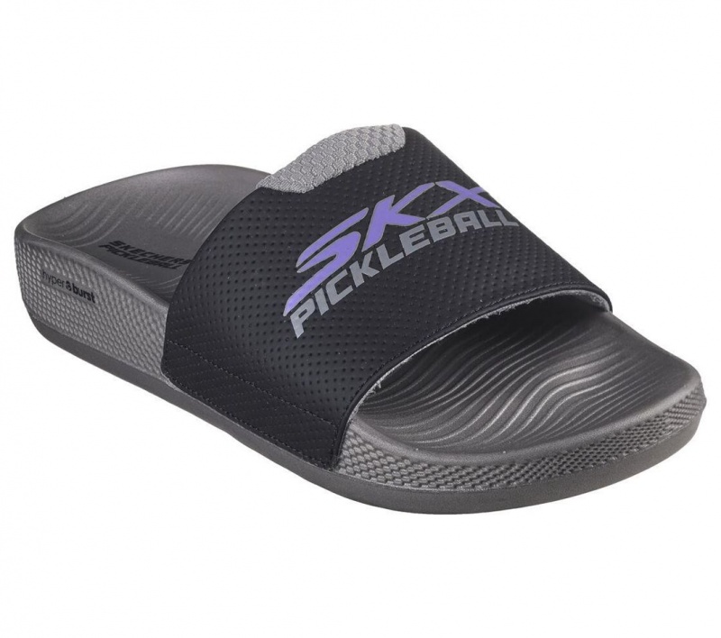 Grey Skechers Hyper Slide - Revive Women's Sandals | ELBK-73210