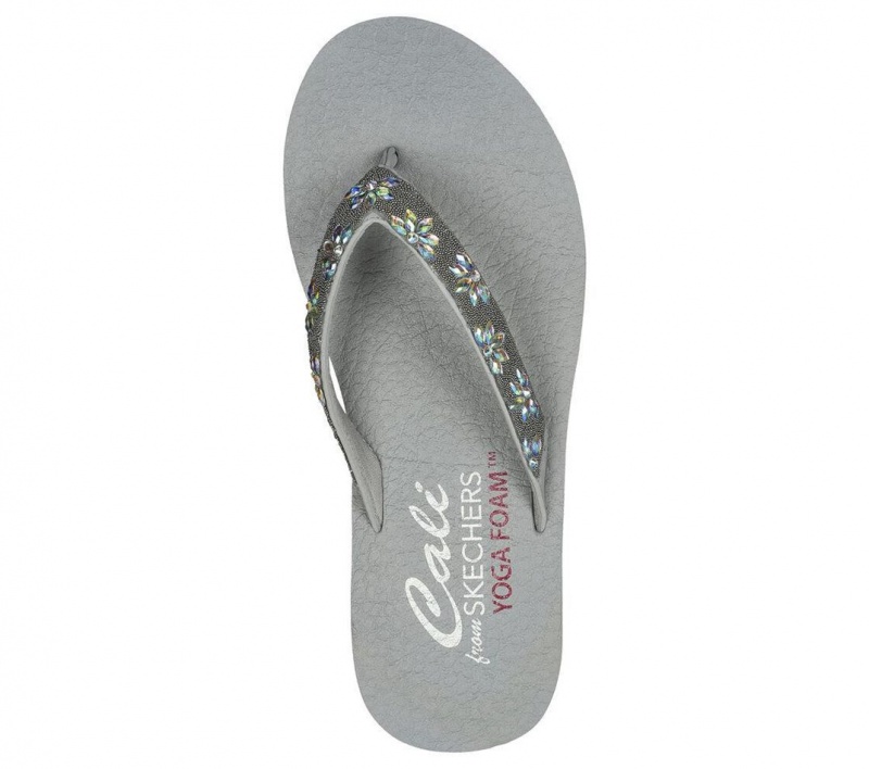 Grey Skechers Meditation - Love Letter Women's Sandals | SNHM-54203