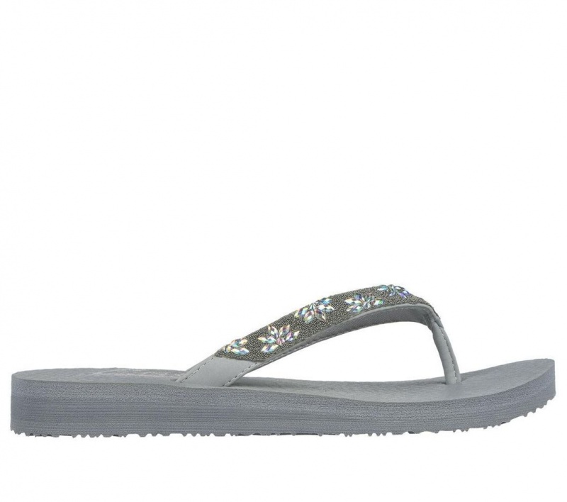 Grey Skechers Meditation - Love Letter Women\'s Sandals | SNHM-54203