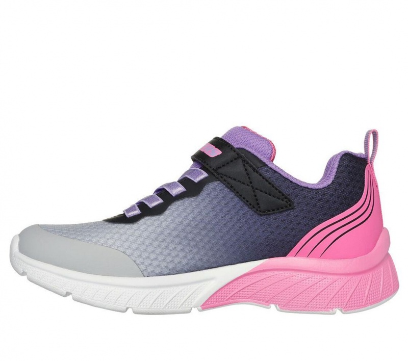 Grey Skechers Microspec Max Plus - Echo Sprint Girls' Sneakers | MDZL-17563