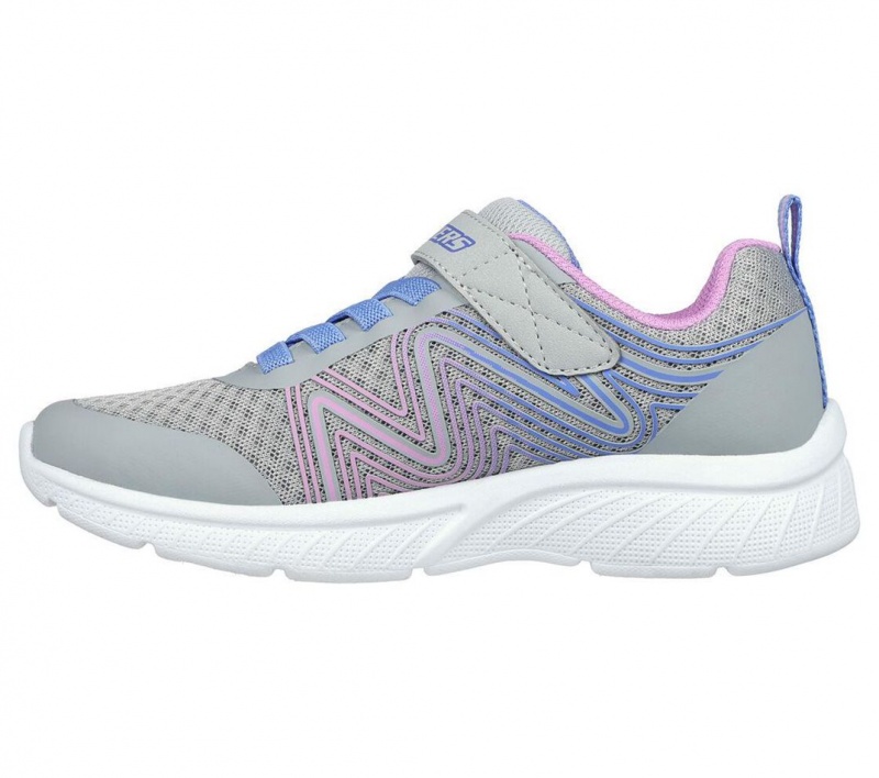 Grey Skechers Microspec Plus - Swirl Sweet Girls' Sneakers | KCUD-95821