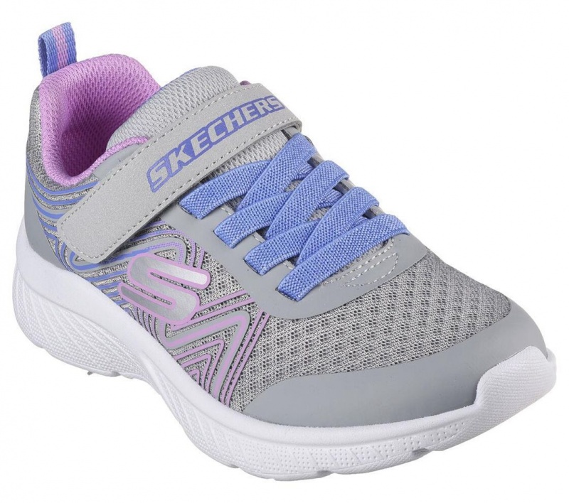 Grey Skechers Microspec Plus - Swirl Sweet Girls' Sneakers | KCUD-95821