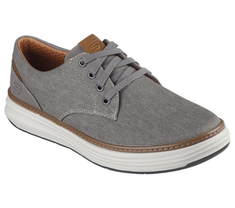 Grey Skechers Moreno - Ederson Men's Boat Shoes | IMCW-86019