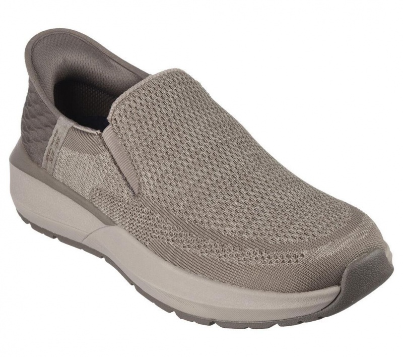 Grey Skechers Neville - Rovelo Men's Slip On | LRYA-84265