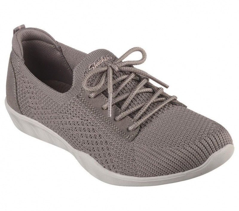 Grey Skechers Newbury St - Casually Women's Slip On | FRGK-61347