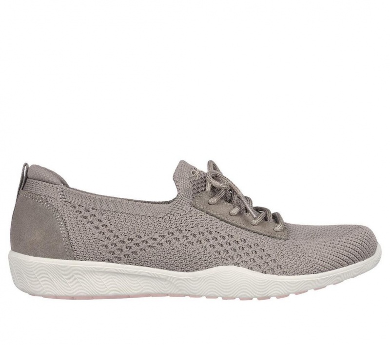 Grey Skechers Newbury St - Casually Women\'s Slip On | FRGK-61347