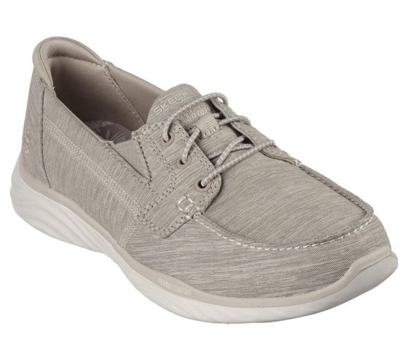 Grey Skechers On The Go Ideal - Coastal Women's Boat Shoes | ALTP-04286