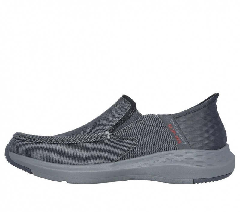 Grey Skechers Parson - Dewitt Men's Slip On | JZNA-97408