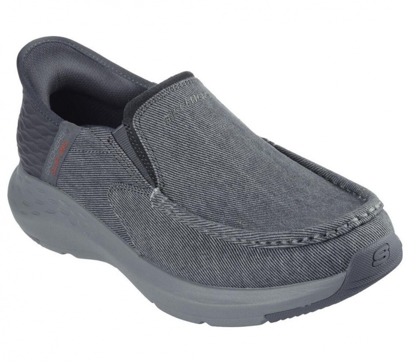 Grey Skechers Parson - Dewitt Men's Slip On | JZNA-97408