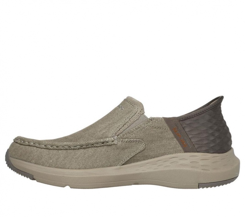 Grey Skechers Parson - Dewitt Men's Slip On | XNVM-80795