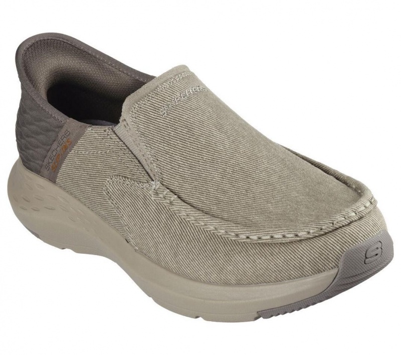 Grey Skechers Parson - Dewitt Men's Slip On | XNVM-80795