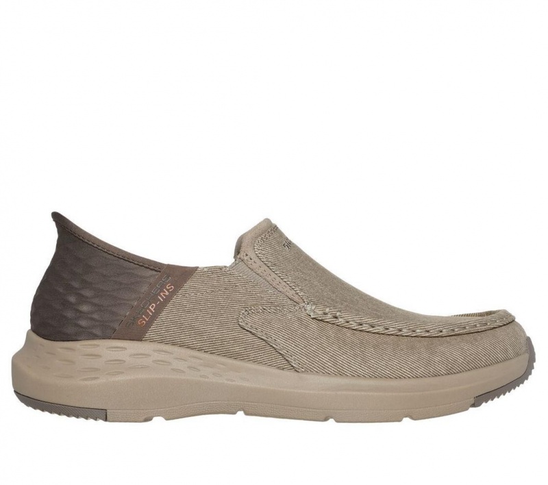 Grey Skechers Parson - Dewitt Men\'s Slip On | XNVM-80795