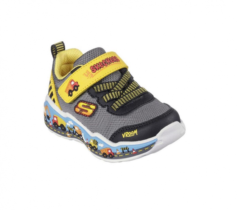 Grey Skechers Play Scene Boys' Sneakers | FVHO-67219