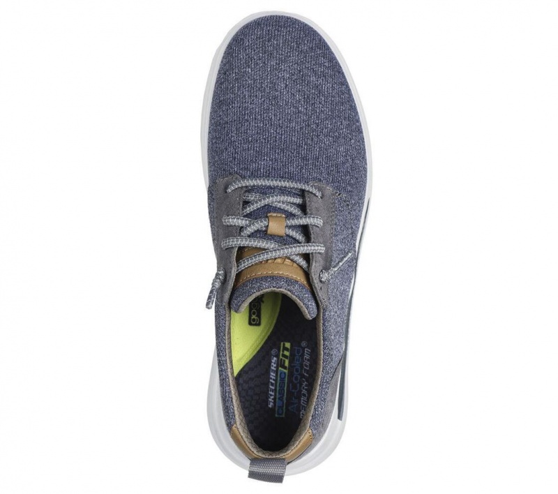 Grey Skechers Proven - Gladwin Men's Boat Shoes | NYDQ-25437