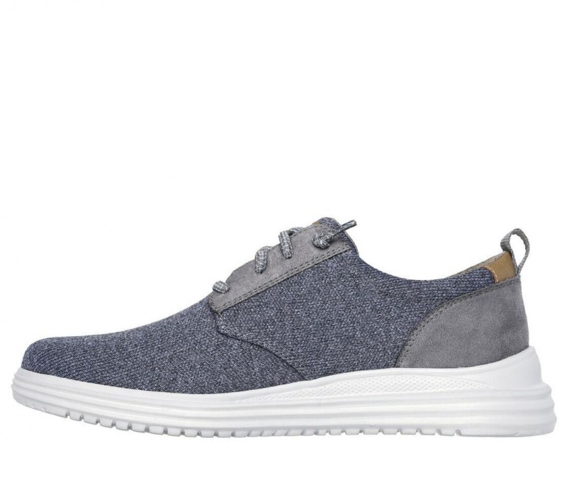 Grey Skechers Proven - Gladwin Men's Boat Shoes | NYDQ-25437