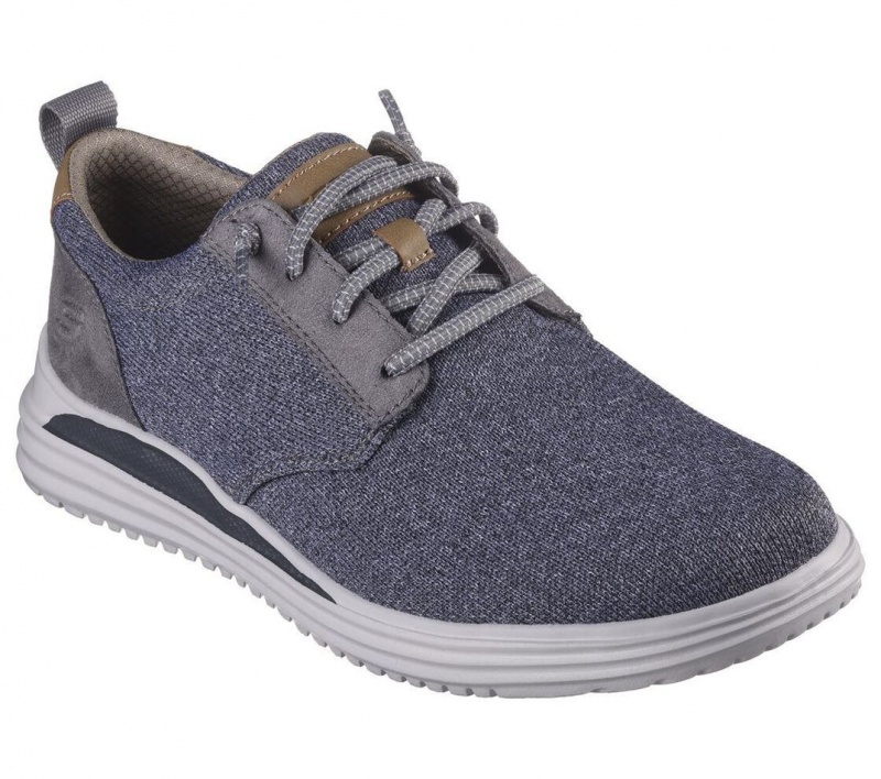 Grey Skechers Proven - Gladwin Men's Boat Shoes | NYDQ-25437