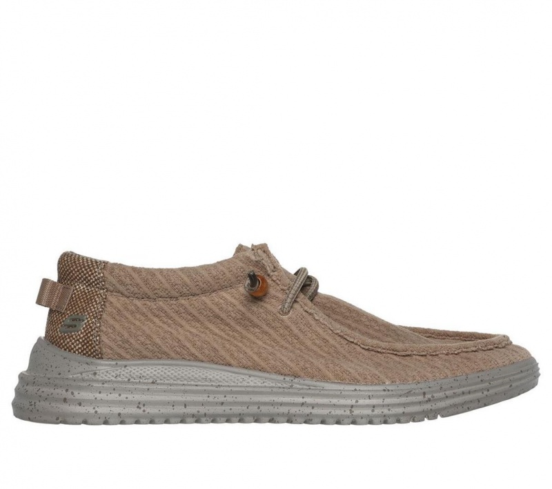 Grey Skechers Proven - Hunwick Men\'s Boat Shoes | UOQZ-85624