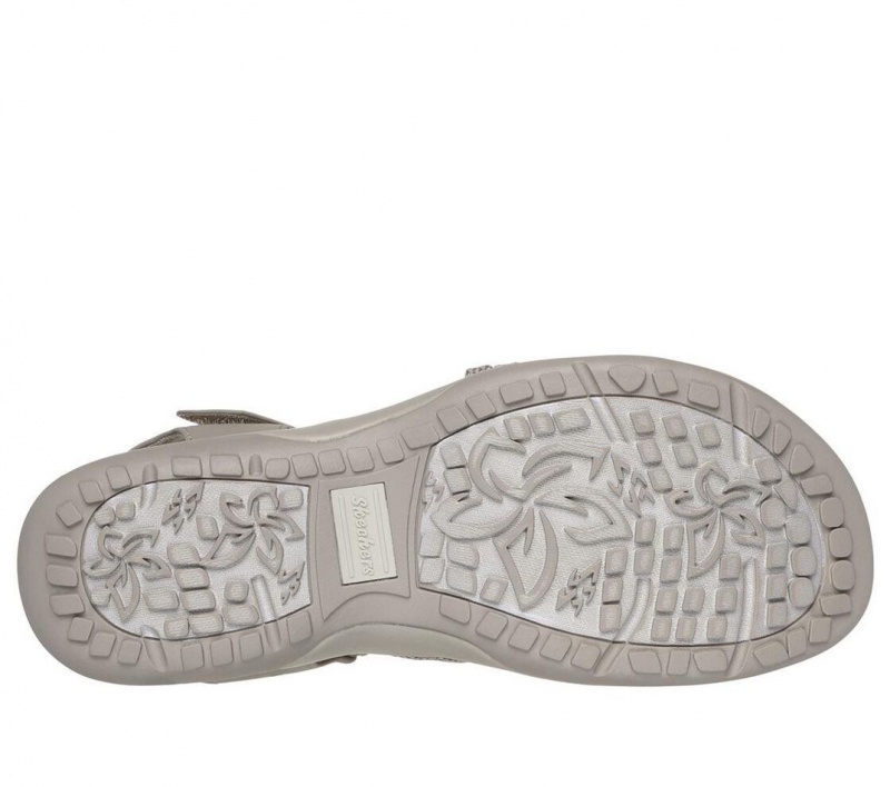 Grey Skechers Reggae Slim - Meadow Grazer Women's Sandals | JAPC-34091