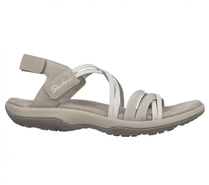 Grey Skechers Reggae Slim - Takes Two Women's Sandals | XGRL-61742