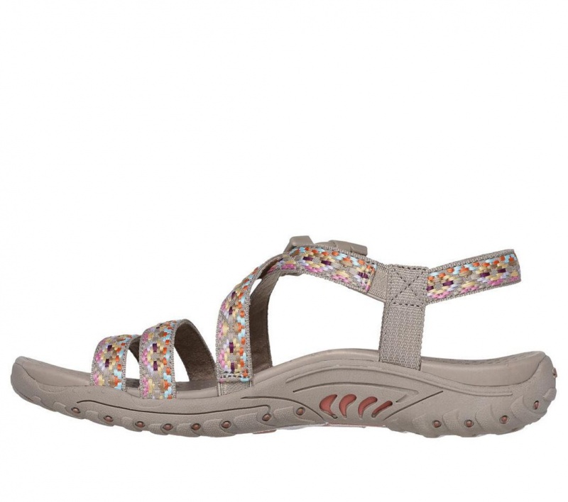 Grey Skechers Reggae - Dream Weaver Women's Sandals | OAWJ-01368