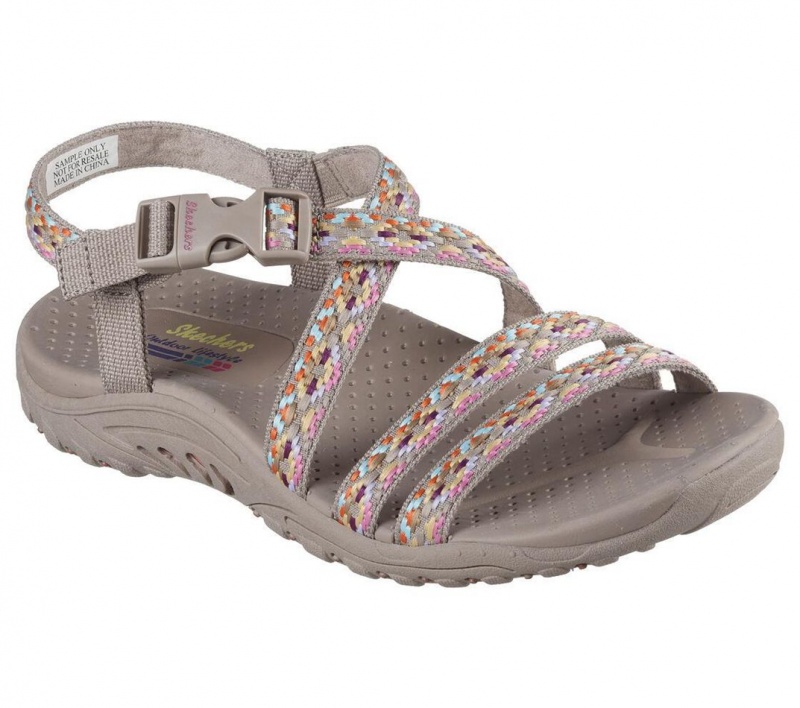 Grey Skechers Reggae - Dream Weaver Women's Sandals | OAWJ-01368