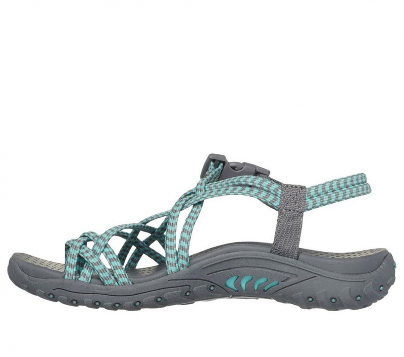 Grey Skechers Reggae - Perfect Duo Women's Sandals | GZFA-53124