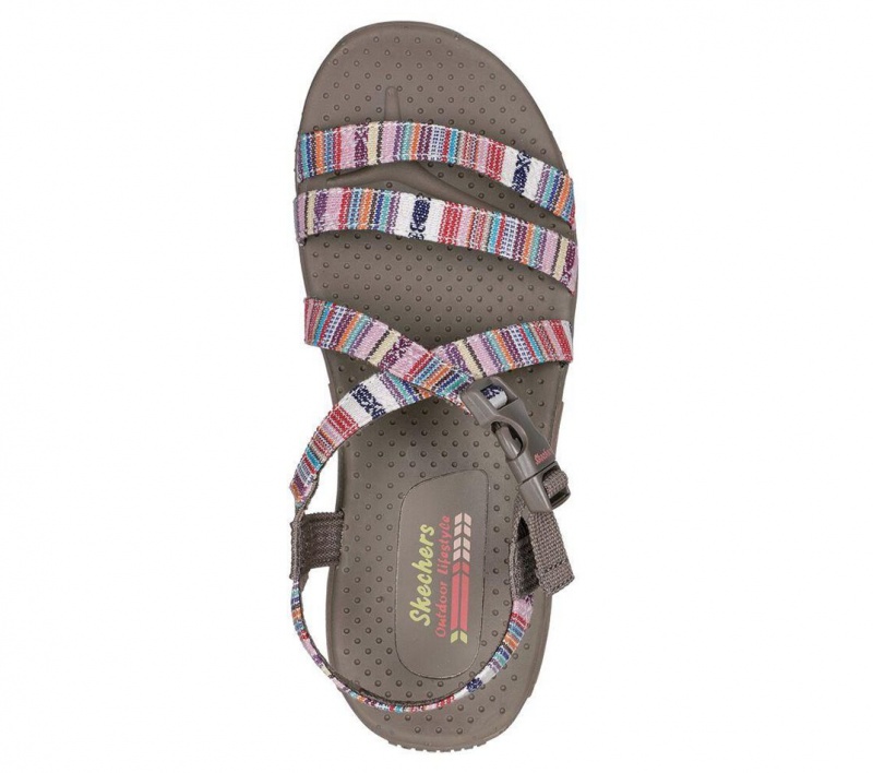 Grey Skechers Reggae - Trail On By Women's Sandals | EZHU-69074