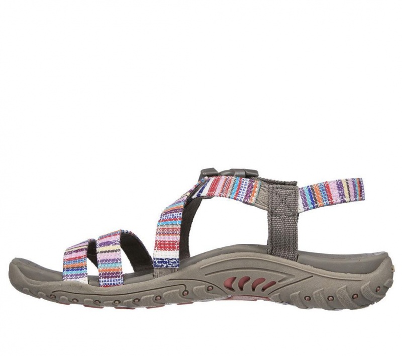 Grey Skechers Reggae - Trail On By Women's Sandals | EZHU-69074