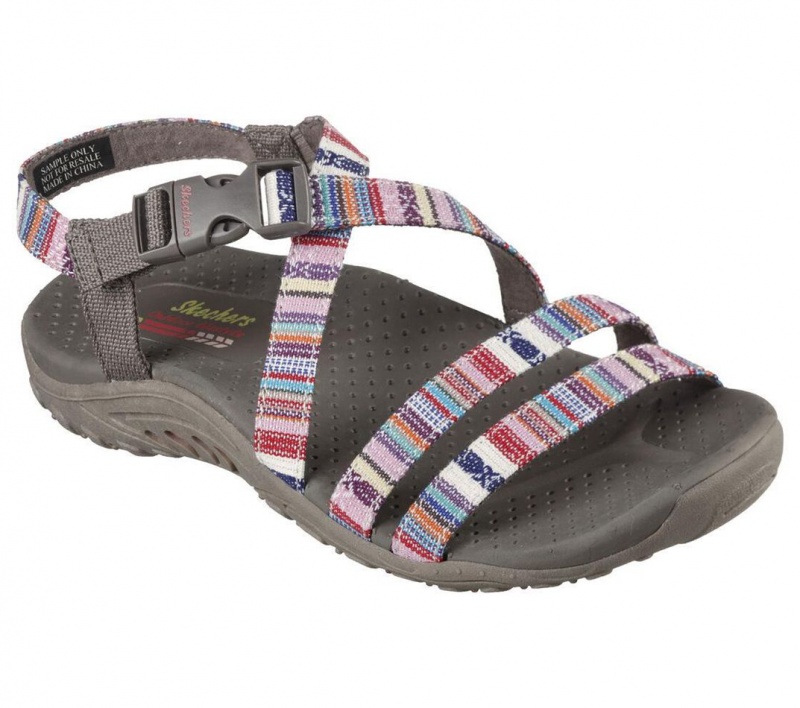 Grey Skechers Reggae - Trail On By Women's Sandals | EZHU-69074