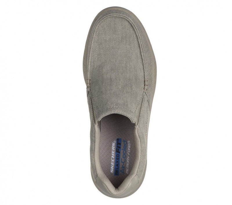 Grey Skechers Relaxed Fit: Cohagen - Vierra Men's Slip On | EDLS-94603