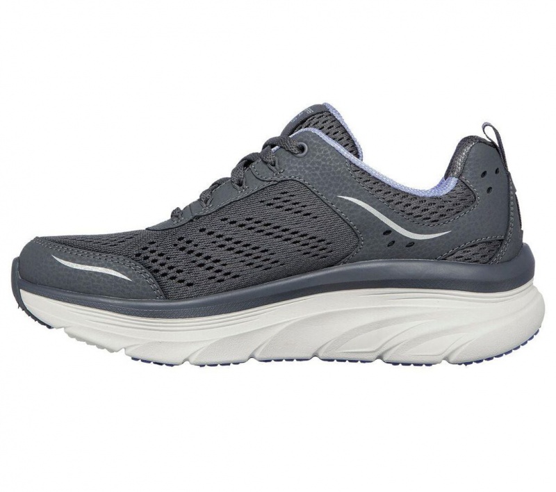 Grey Skechers Relaxed Fit: D'lux Walker - Infinite Motion Women's Sneakers | VWJY-05493