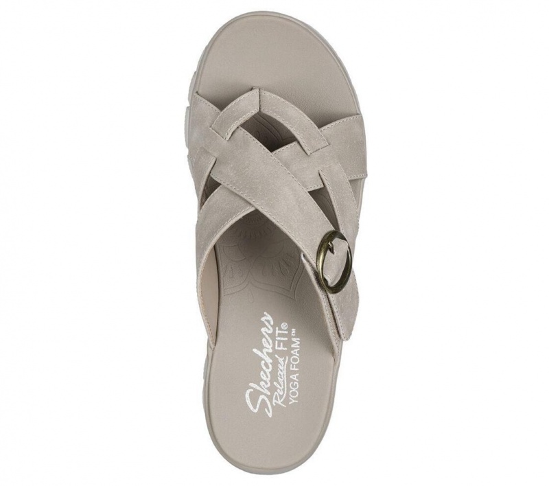 Grey Skechers Relaxed Fit: Easy Going - Sundown Women's Sandals | PCVD-71692