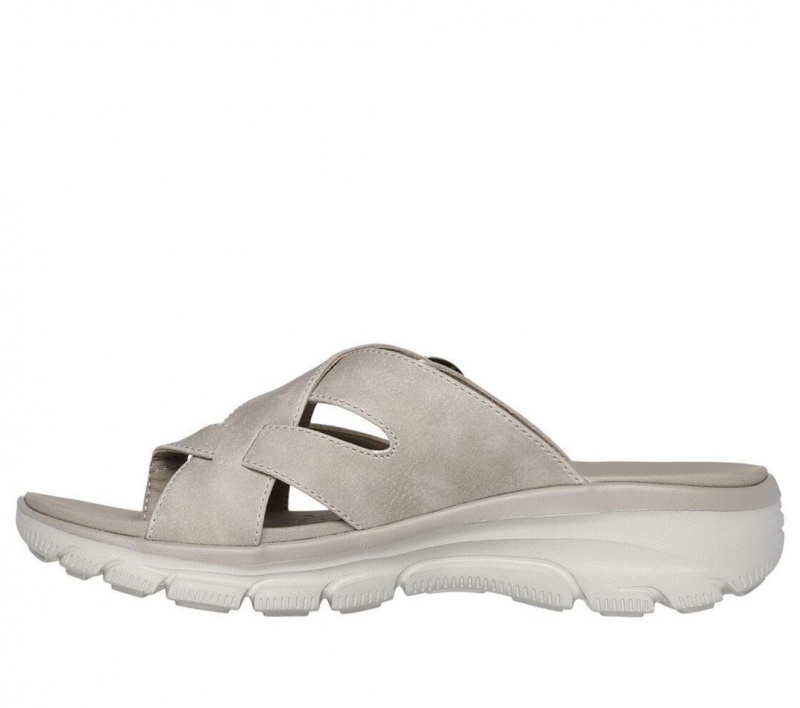 Grey Skechers Relaxed Fit: Easy Going - Sundown Women's Sandals | PCVD-71692