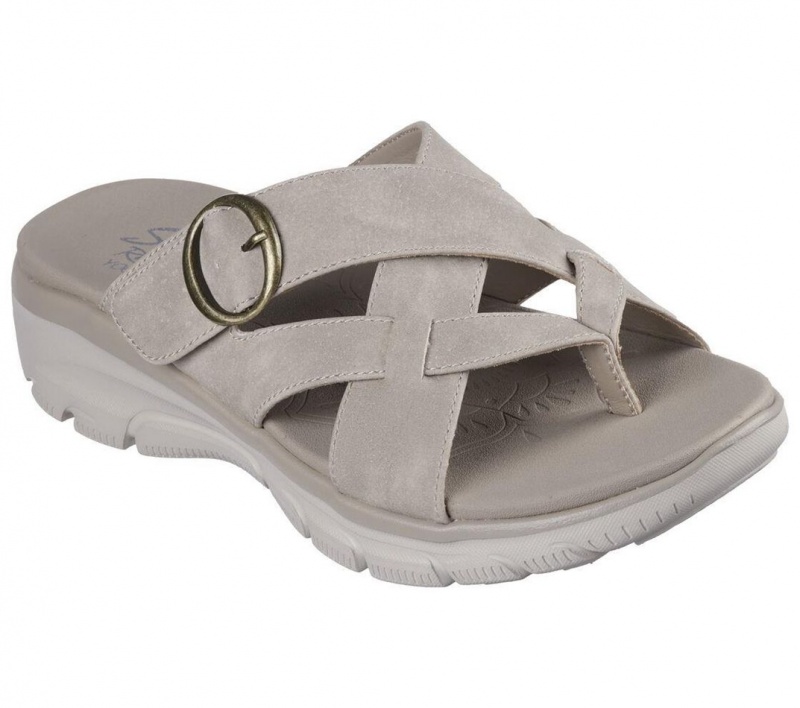 Grey Skechers Relaxed Fit: Easy Going - Sundown Women's Sandals | PCVD-71692