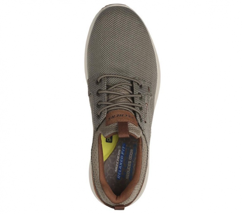 Grey Skechers Relaxed Fit: Fletch - Oxley Men's Slip On | YHGR-69207