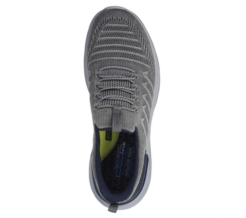 Grey Skechers Relaxed Fit: Garner - Crispin Men's Boat Shoes | TBUH-56418