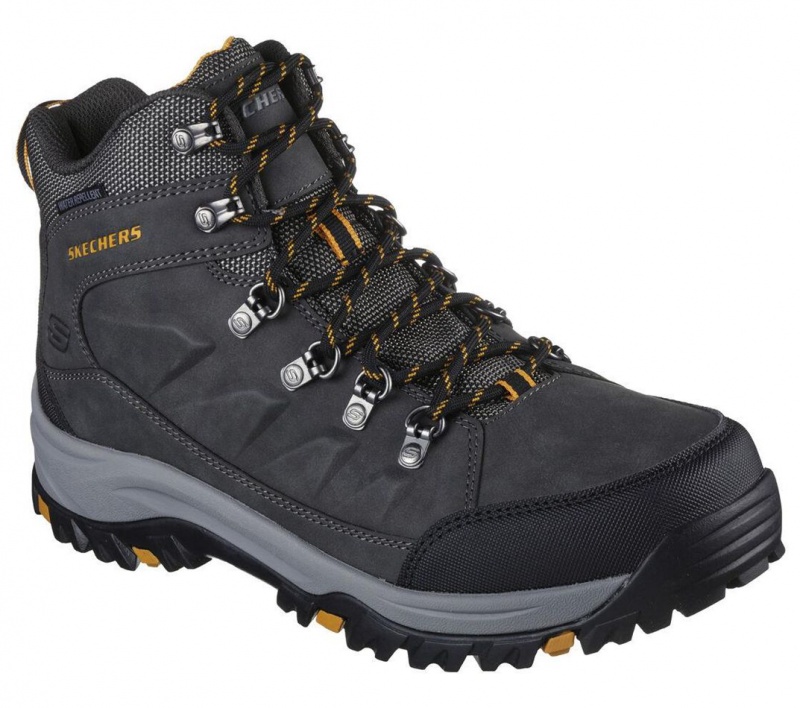 Grey Skechers Relaxed Fit: Relment - Daggett Men's Boots | ZLNK-16328