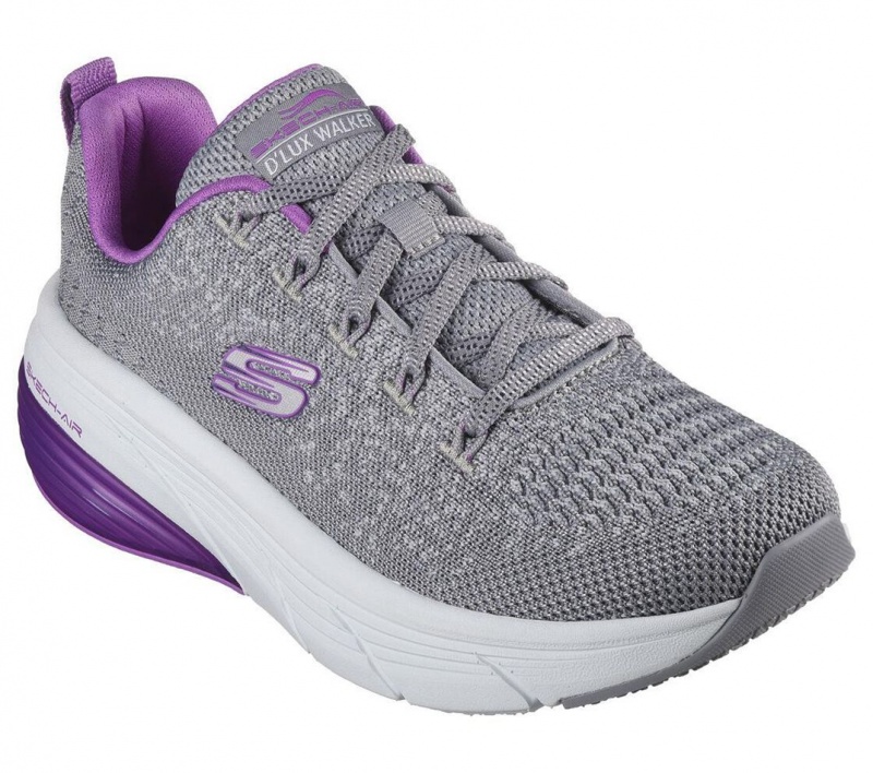 Grey Skechers Relaxed Fit: Skech-air D'lux - Steady Lane Women's Sneakers | DVQJ-51092