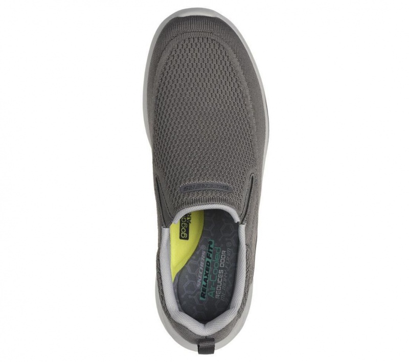 Grey Skechers Relaxed Fit: Slade - Royce Men's Slip On | HJZB-12973