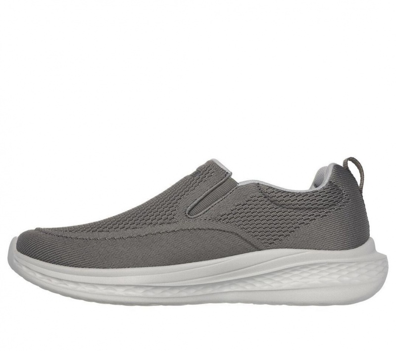 Grey Skechers Relaxed Fit: Slade - Royce Men's Slip On | HJZB-12973