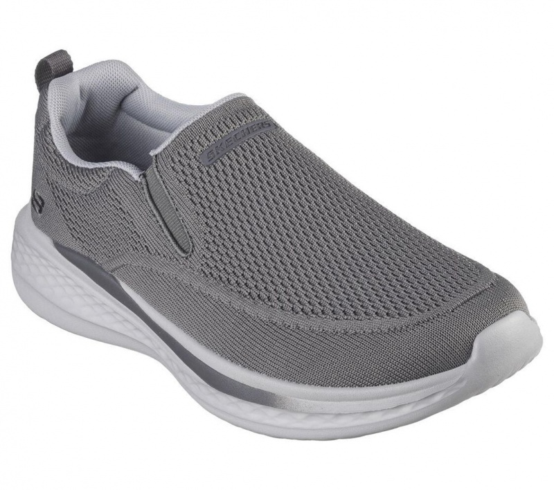 Grey Skechers Relaxed Fit: Slade - Royce Men's Slip On | HJZB-12973