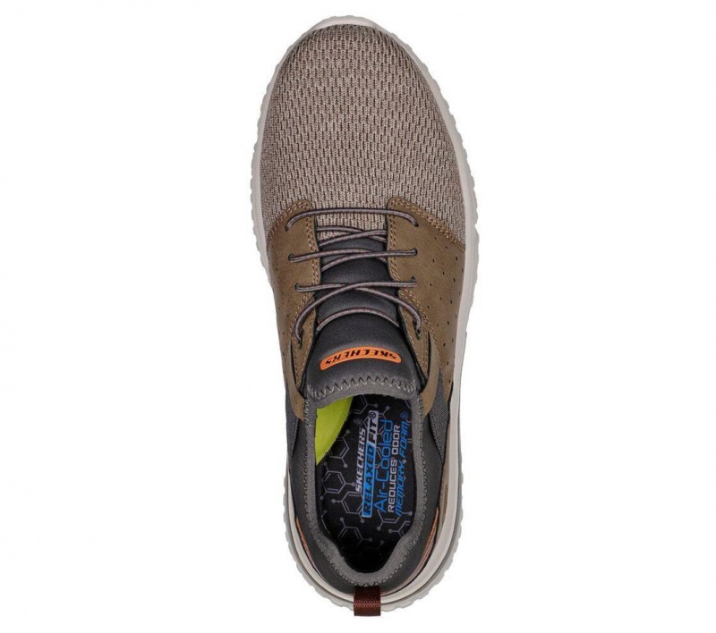 Grey Skechers Relaxed Fit: Solvano - Caspian Men's Boat Shoes | DOAN-12764