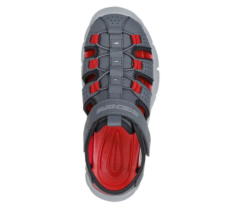 Grey Skechers Relix - Valdex Boys' Sandals | QOES-52836