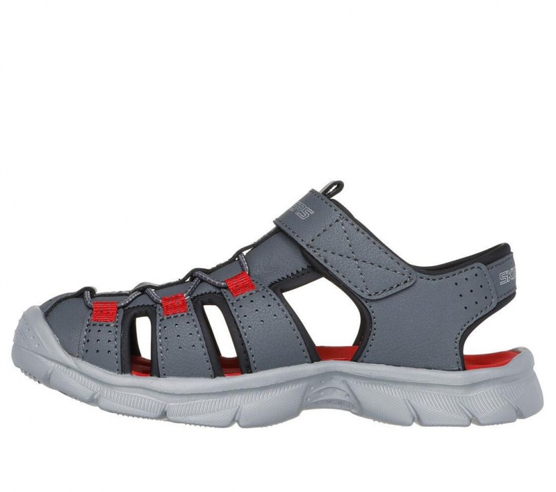 Grey Skechers Relix - Valdex Boys' Sandals | QOES-52836