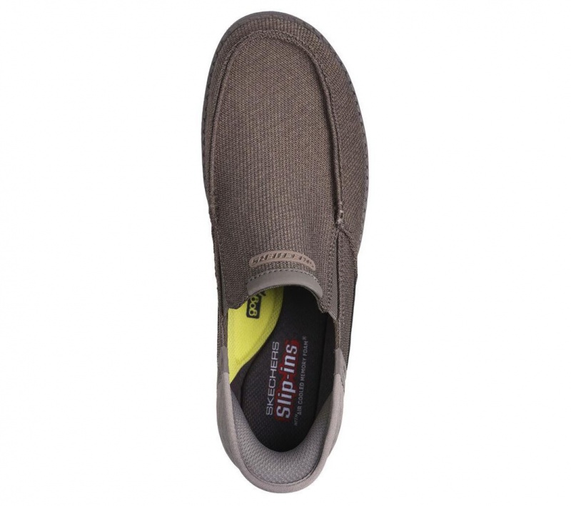 Grey Skechers Rf: Melson - Bentin Men's Slip On | NSYX-78312