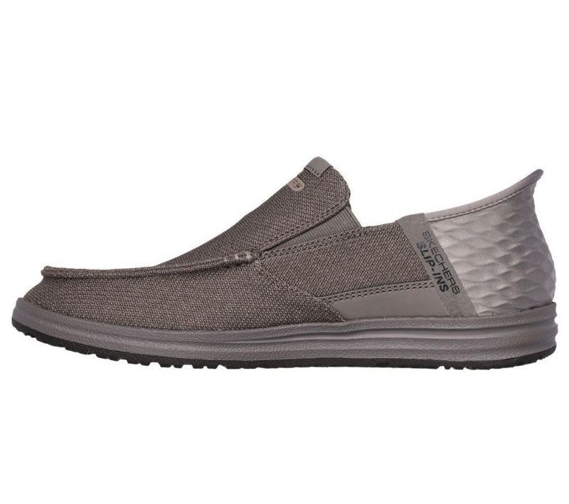 Grey Skechers Rf: Melson - Bentin Men's Slip On | NSYX-78312