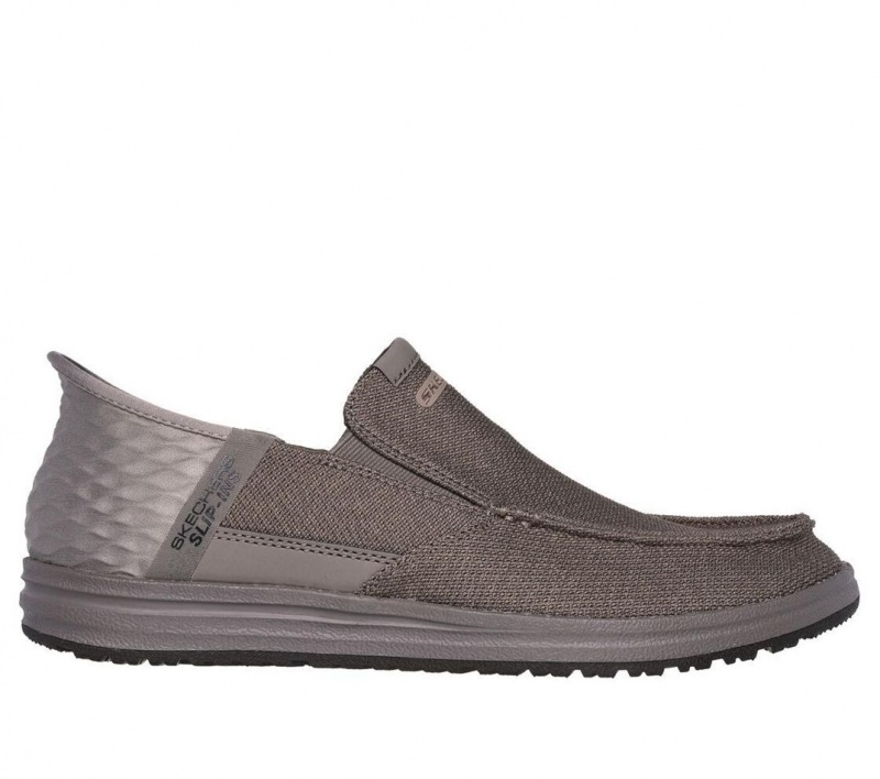 Grey Skechers Rf: Melson - Bentin Men\'s Slip On | NSYX-78312