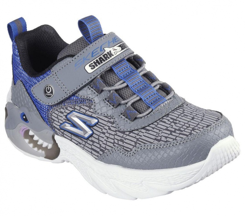 Grey Skechers S Lights: Creature-lights Boys' Sneakers | UCJX-68942