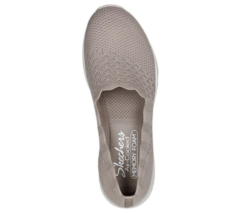 Grey Skechers Seager - Stat Women's Flats | UFGK-56209